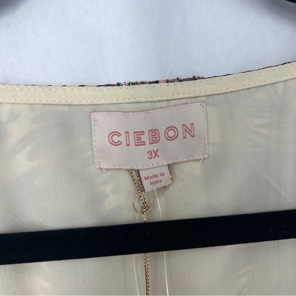 NWT Ciebon Elegant Floral Maxi Dress in Pink and Green - Picture 7 of 16